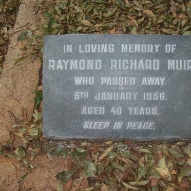 MUIR Raymond Richard -1956