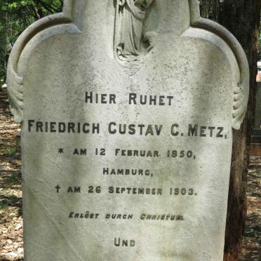 METZ Friedrich Gustav C. 1850-1903 &amp; Marie G.E. 1850-1910