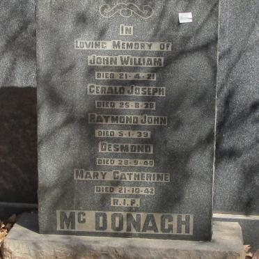 McDONAGH Family grave