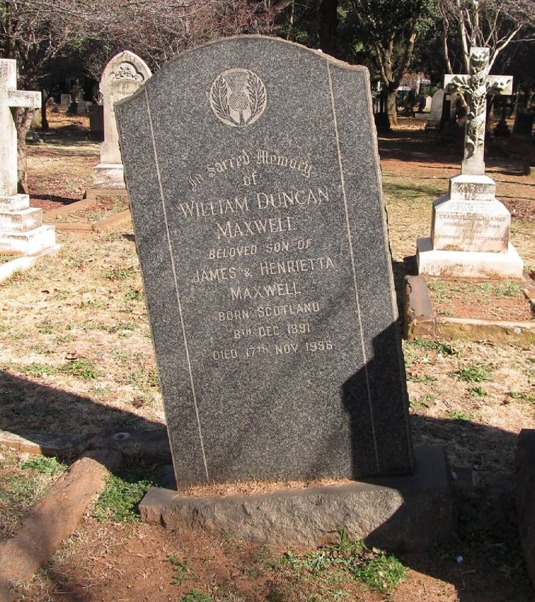 MAXWELL William Duncan 1891-1956