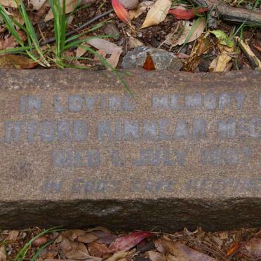 McCALLUM Clifford Kinnear -1907