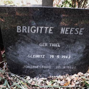 NEESE Brigitte nee THIEL 1942-1985