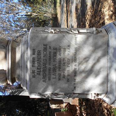 NOBLE Alexander Archibald -1929