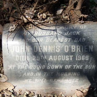 O’BRIEN John Dennis -1968