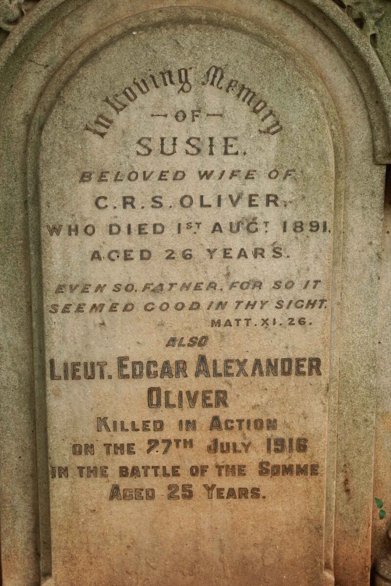 OLIVER Susie -1891 :: OLIVER Edgar Alexander -1916
