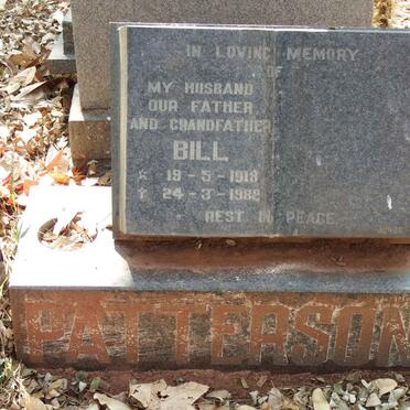 PATTERSON Bill 1918-1982