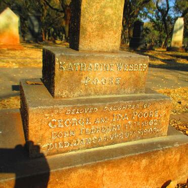 POORE Katharine Webber 1902-1903
