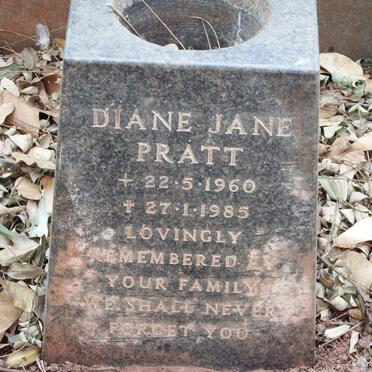 PRATT Diane Jane 1960-1985