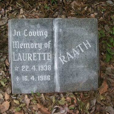 RAATH Laurette 1938-1986