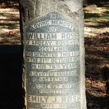 ROSS William -1922 &amp; Emily J. 1845-1938
