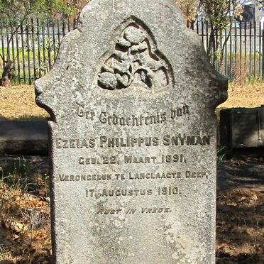 SNYMAN Ezeias Philippus 1891-1910