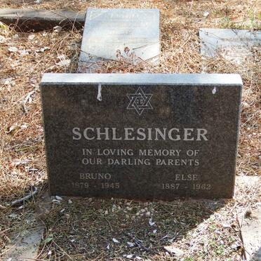 SCHLESINGER Bruno 1879-1945 &amp; Else 1887-1962