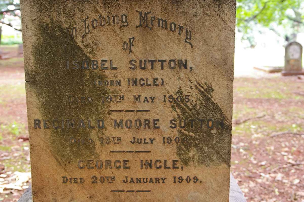 SUTTON Reginald Moore -1906 &amp; Isabel INGLE -1906 :: INGLE George -1909