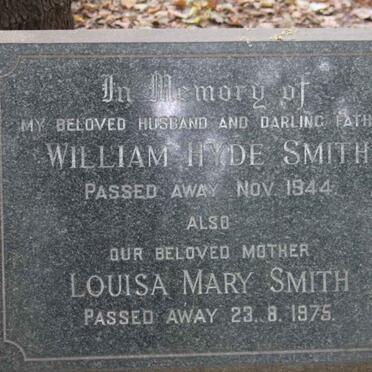 SMITH William Hyde -1944 &amp; Louisa Mary -1975