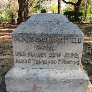 SHEFFIELD Thomas Mason -1892