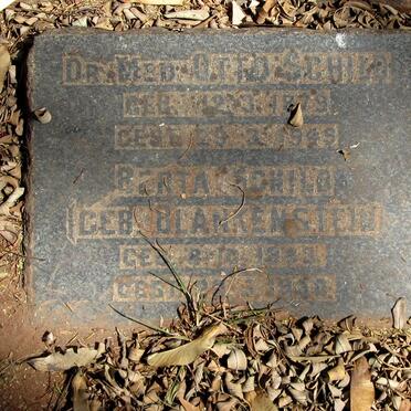 SCHILD Otto 1879-1949 &amp; Berta BLANKENSTEIN 1883-1950