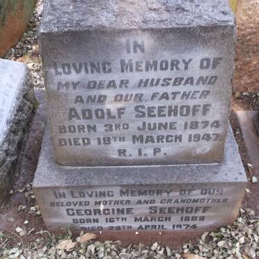 SEEHOFF Adolf 1874-1947 & Georgine 1889-1974