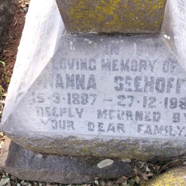 SEEHOFF Hanna 1887-1986