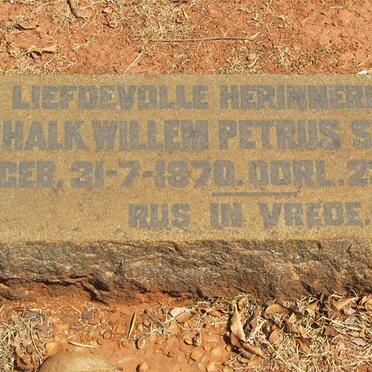 SWANEPOEL Schalk Willem Petrus 1870-1941