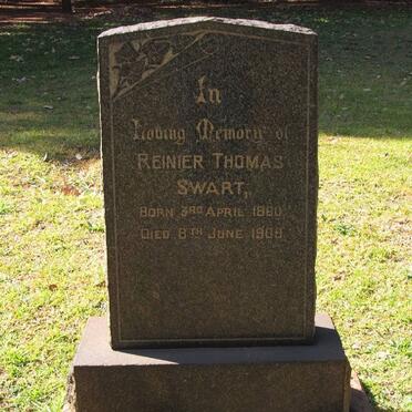 SWART Reinier Thomas 1860-1909