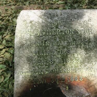 STONE Joel ?therton 1833-1888
