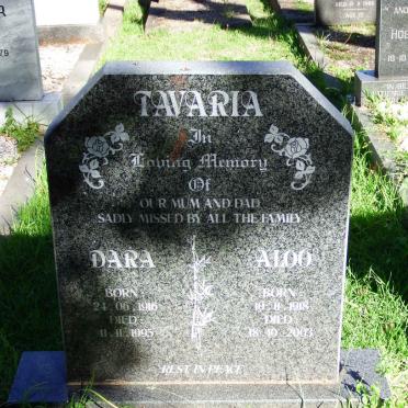 TAVARIA Dara 1916-1995 &amp; Aloo 1918-2003