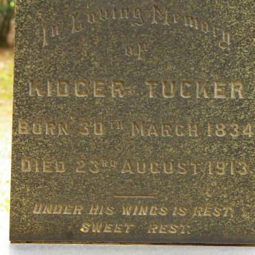 TUCKER Kidger 1834-1913