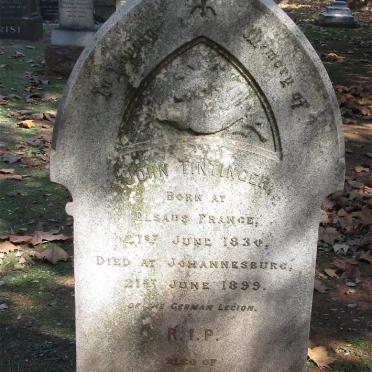 TINTINGER John 1830-1899 &amp; Catherine 1937-