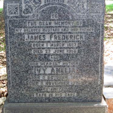 TAYLOR James Frederick 1892-1956 &amp; Ivy Amelia 1896-1973