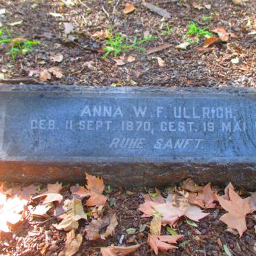 ULLRICH Anna W.F. 1870-1941
