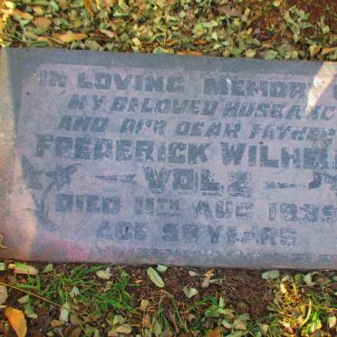 VOLZ Frederick Wilhelm  -1935