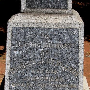 VILLIERS Charles J., de -1895