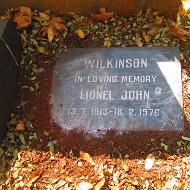 WILKINSON Lionel John 1913-1976