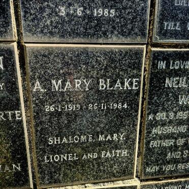 BLAKE A. Mary 1919-1984