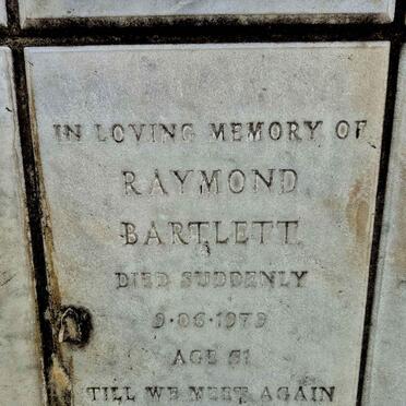 BARTLETT Raymond -1979