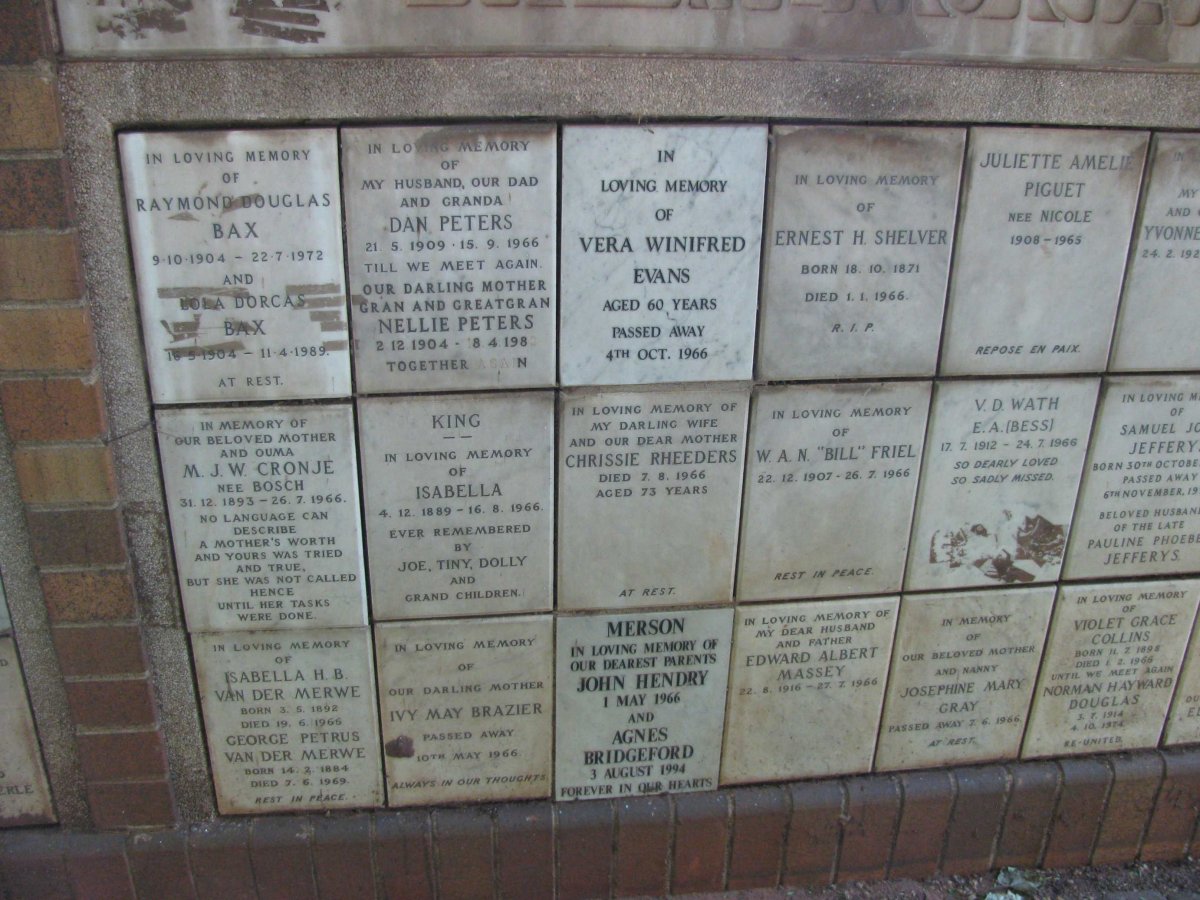 127 Memorial wall