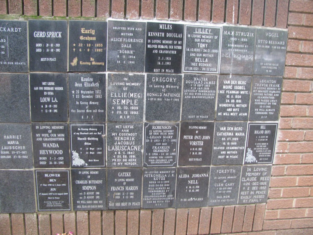 157 Memorial wall
