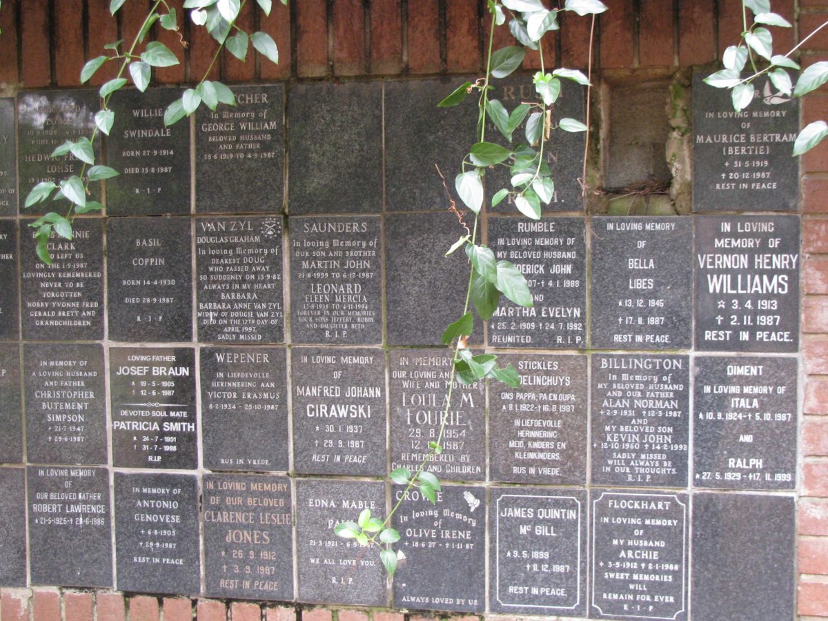 151 Memorial wall