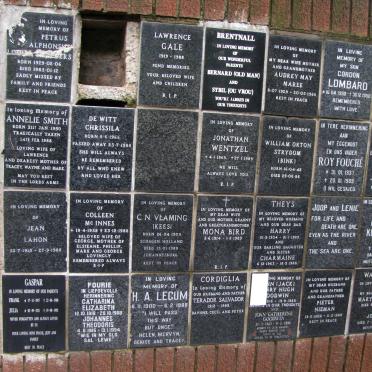 168 Memorial wall 
