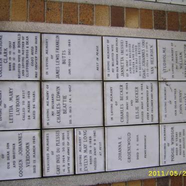 001 Memorial wall