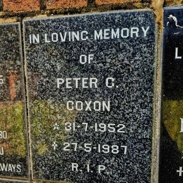 COXON Peter G. 1952-1987