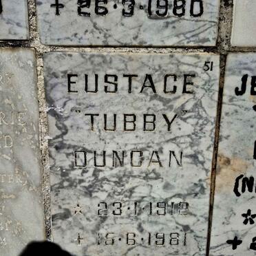 DUNCAN Eustace 1912-1981