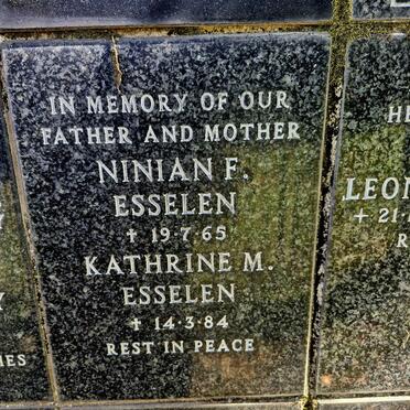 ESSELEN Ninian F. -1965 & Kathrine M. -1984
