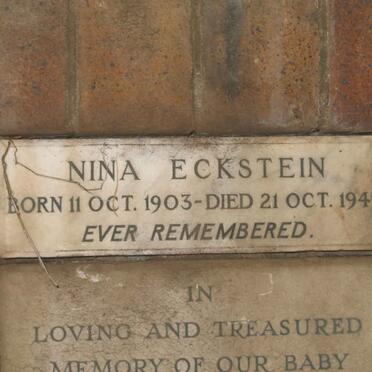 ECKSTEIN Nina 1903-1949