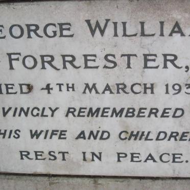 FORRESTER George William -1937