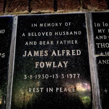 FOWLAY James Alfred 1930-1977