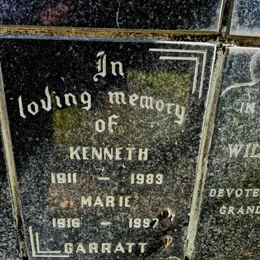 GARRATT Kenneth 1911-1983 & Marie 1916-1997