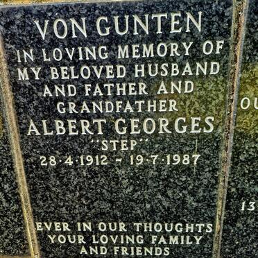 GUNTEN Albert Georges, von 1912-1987