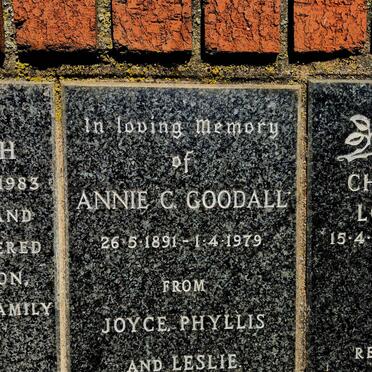 GOODALL Annie C. 1891-1979