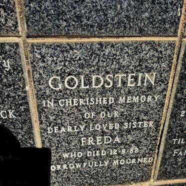 GOLDSTEIN Freda -1982